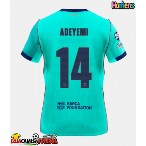 Camisa de Futebol Barcelona Karim Adeyemi #14 Equipamento Alternativo 2026-27 Manga Curta